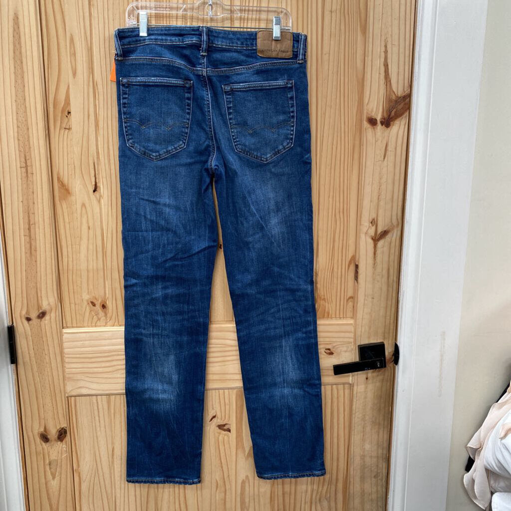 MENS AMERICAN EAGLE DK DENIM JEANS 31X34