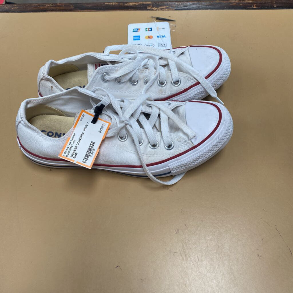 WOMENS CONVERSE WHITE 7