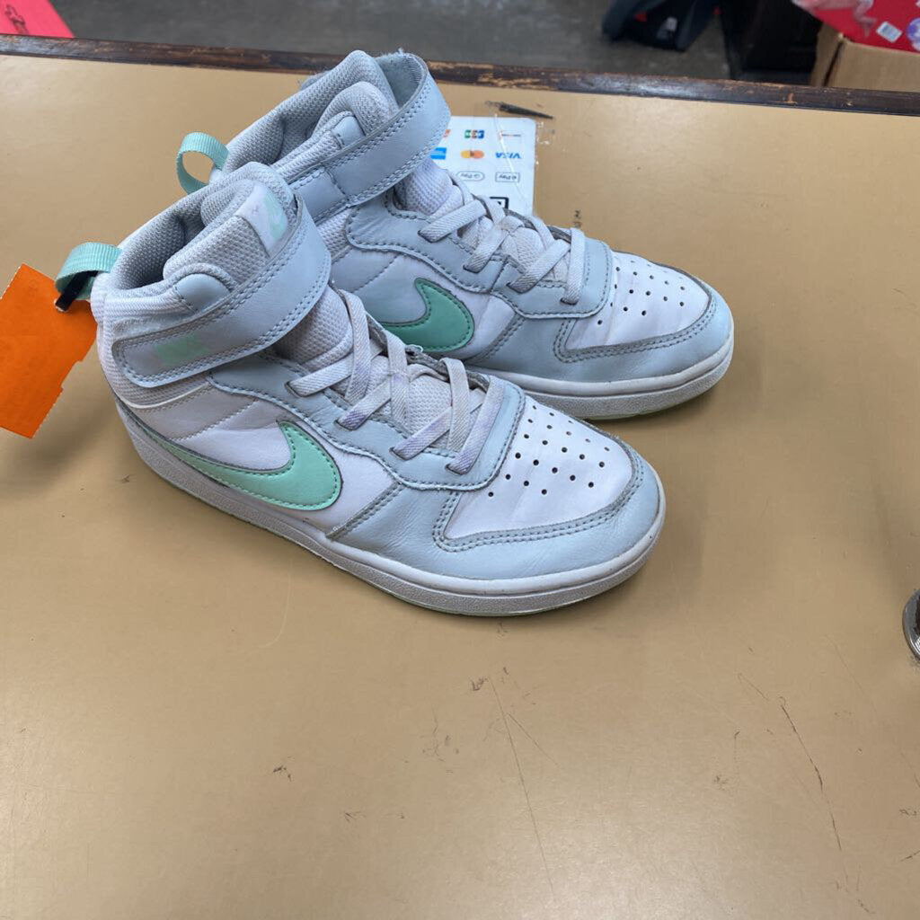 NIKE 1 YOUTH HIGH TOP WHITE/AQUA