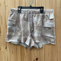 WOMENS VS PINK GREY CAMO SHORTS L