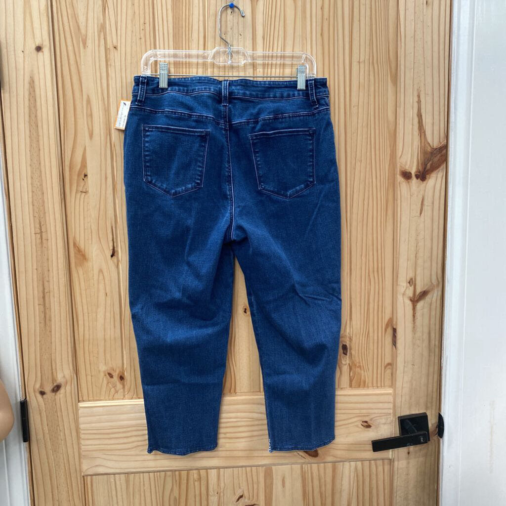 WOMENS GIRLFRIEND SLIM LEG DENIM CAPRIS 1