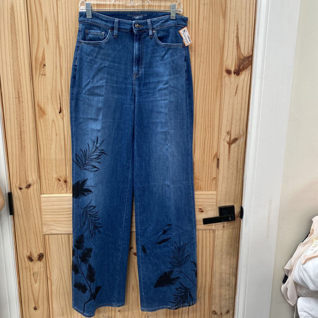WOMENS CHICOS HIGH RISE DENIM FLARE JEANS 8 TALL