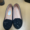 GIRLS LINK BLK SEQUIN CASUAL SHOES 3`