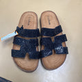 GIRLS LINK BLK SANDALS 3