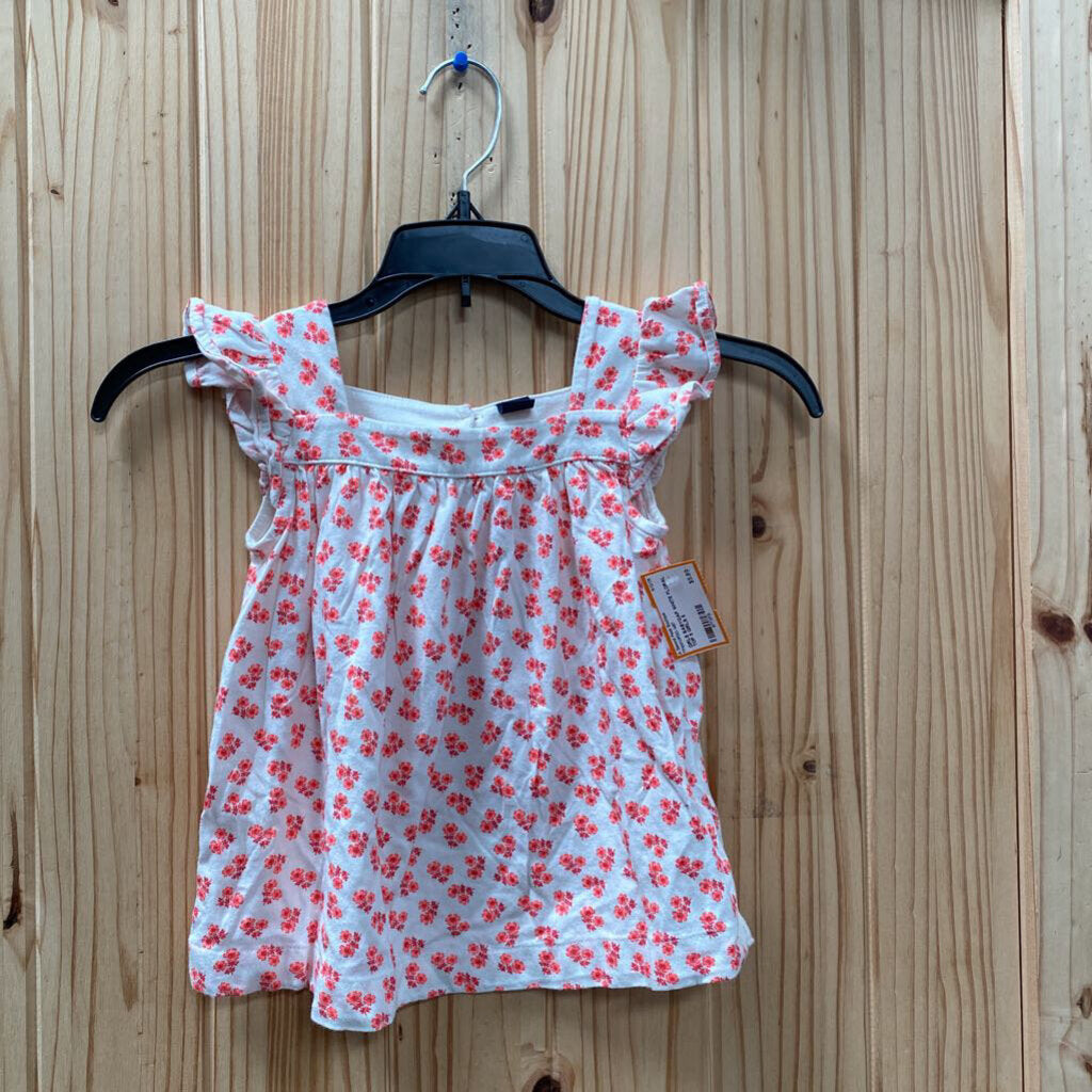 GIRLS BABYGAP WHITE FLORAL TOP 5