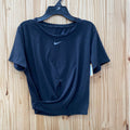 WOMENS NIKE CROP TOP BLK S