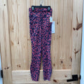 WOMENS LULULEMON NAVY BLUE FLORAL LEGGINGS 0 NWT