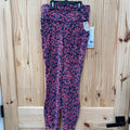 WOMENS LULULEMON NAVY BLUE FLORAL LEGGINGS 6 NWT