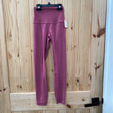WOMENS LULULEMON DK MAUVE LEGGINGS 0