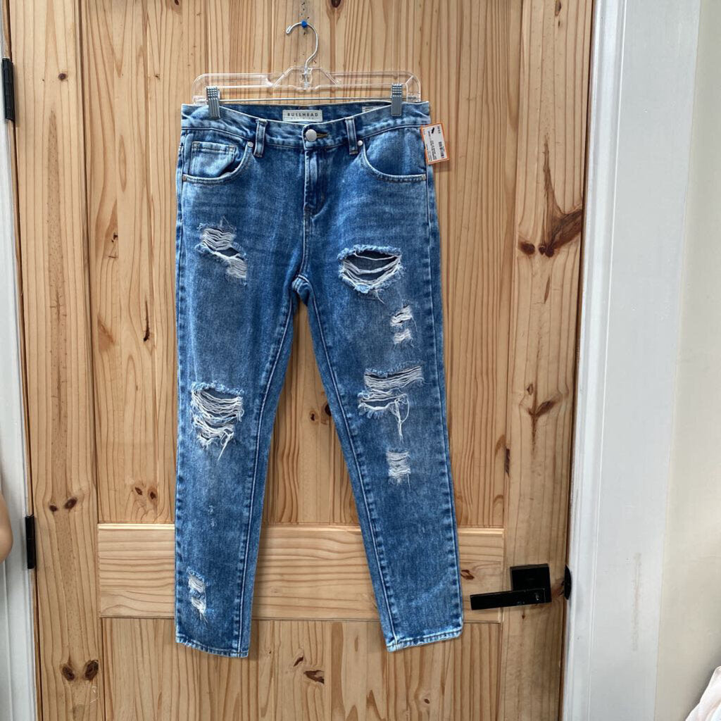 WOMENS BULLHEAD LT DENIM DIST. JEANS 27