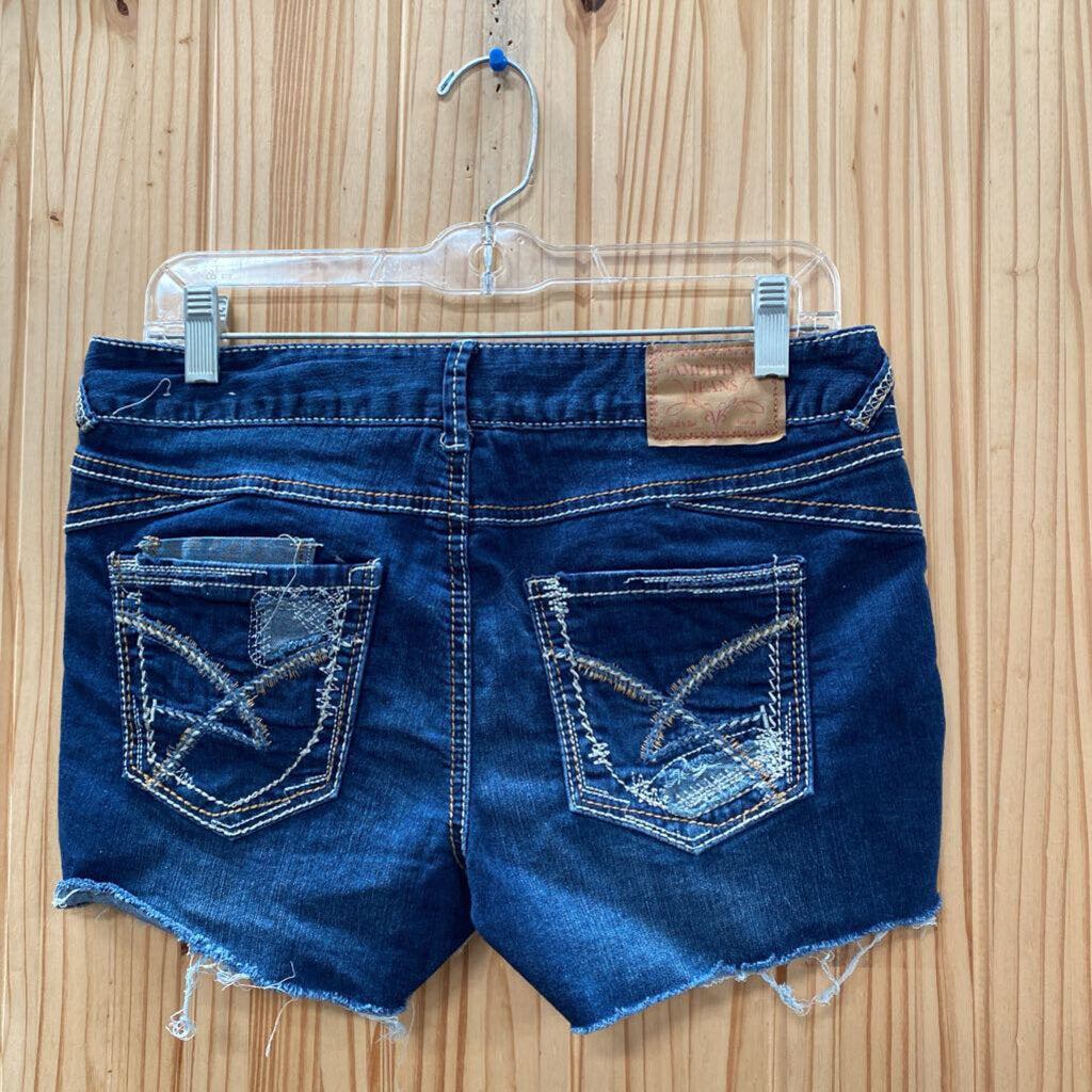 WOMENS AMETHYST DENIM CUT OFF 9