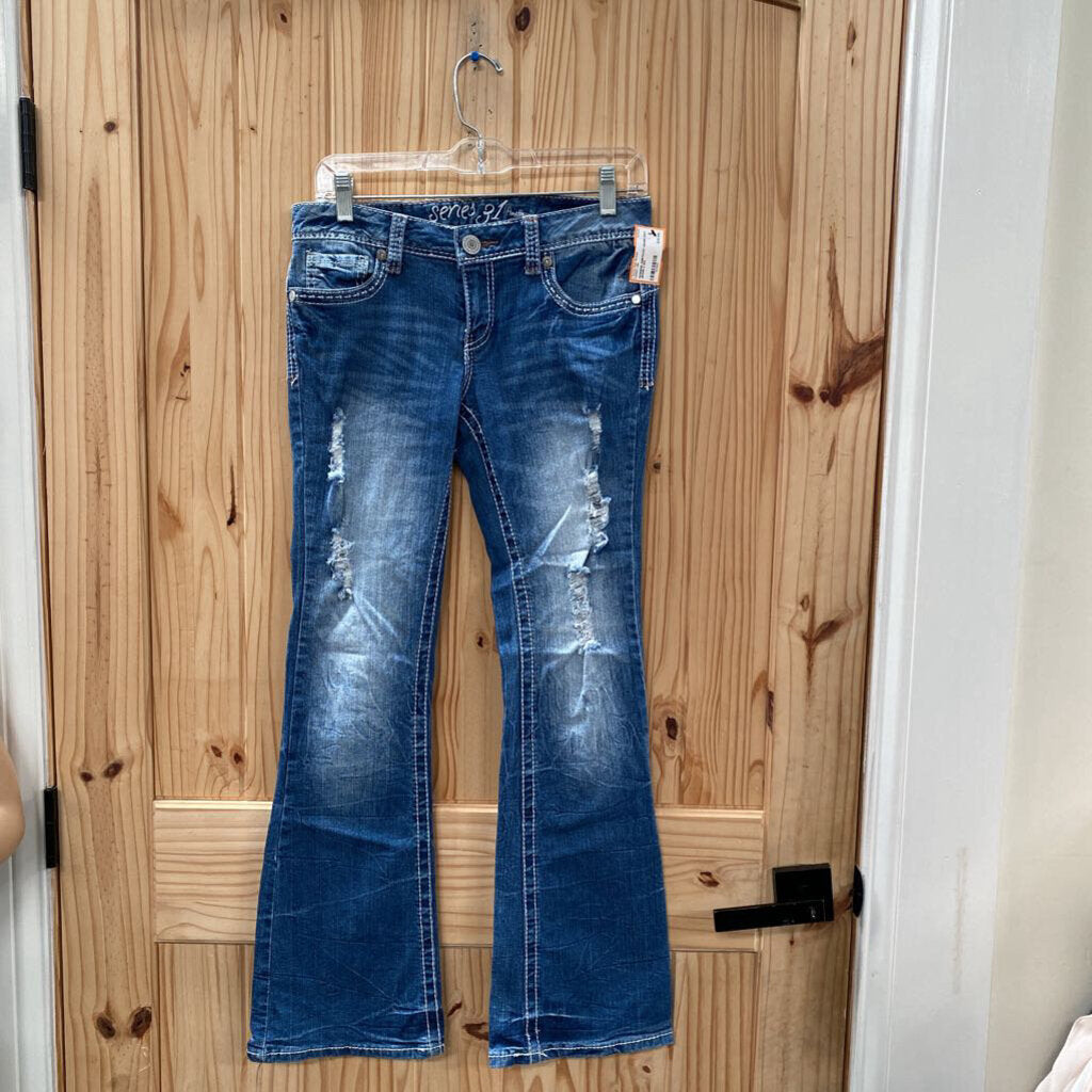 WOMENS AMETHYST DENIM DIST. JEANS 5