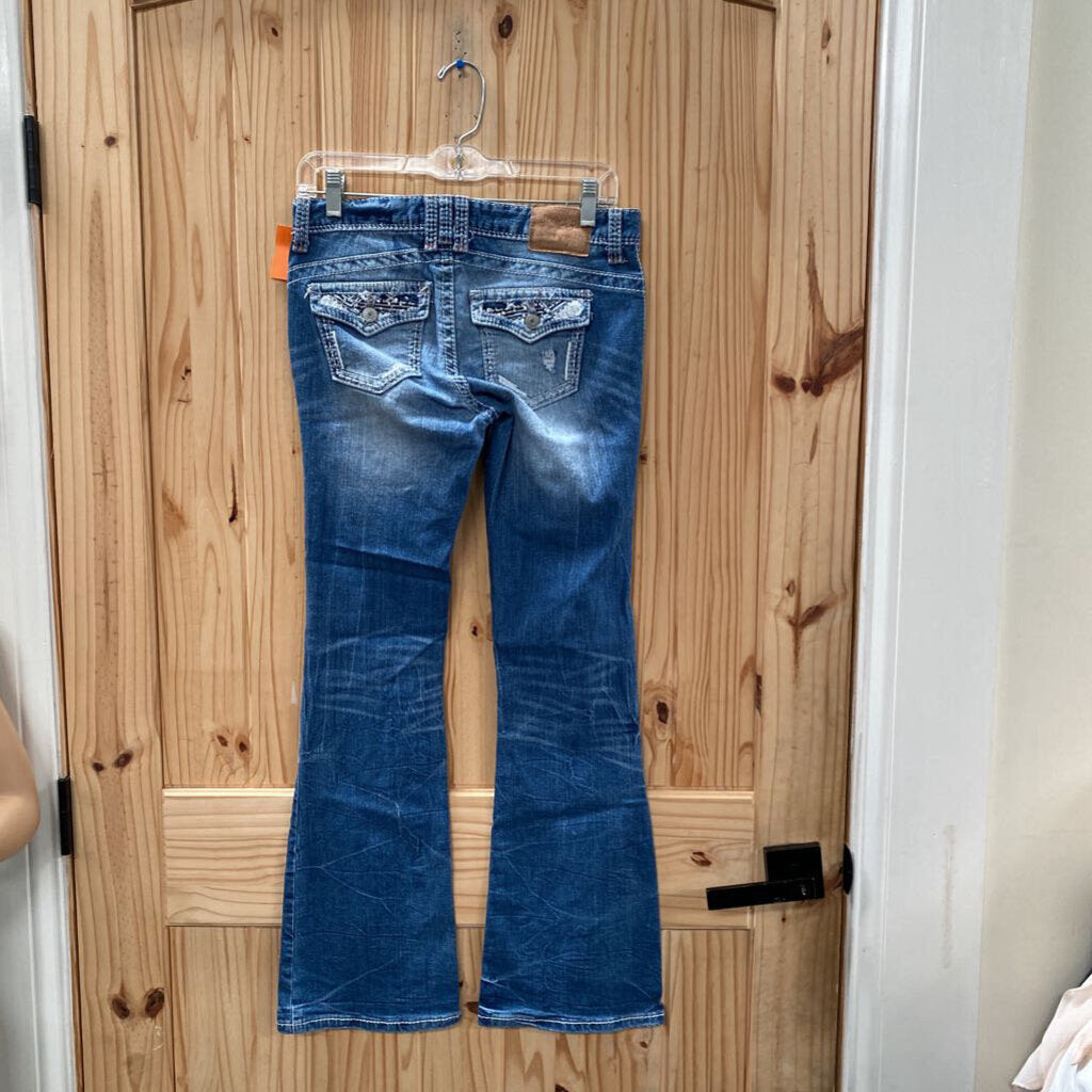 WOMENS AMETHYST DENIM DIST. JEANS 5