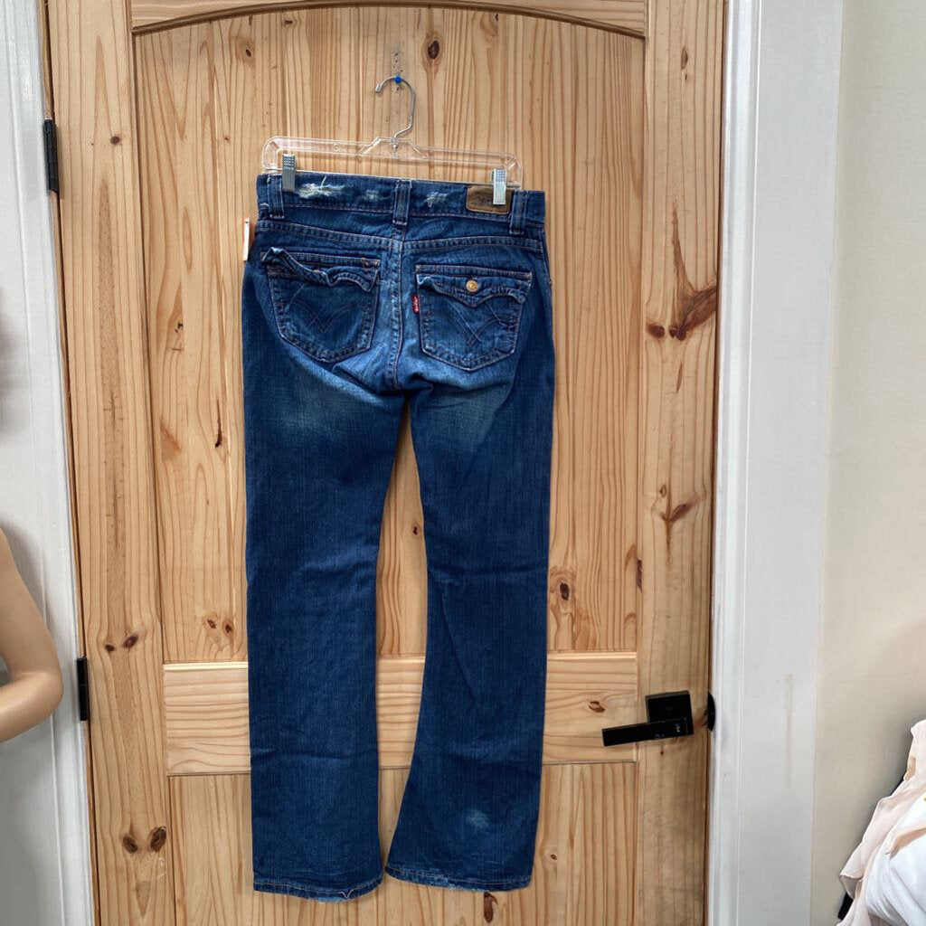 WOMENS LEVIS DK DENIM JEANS 7