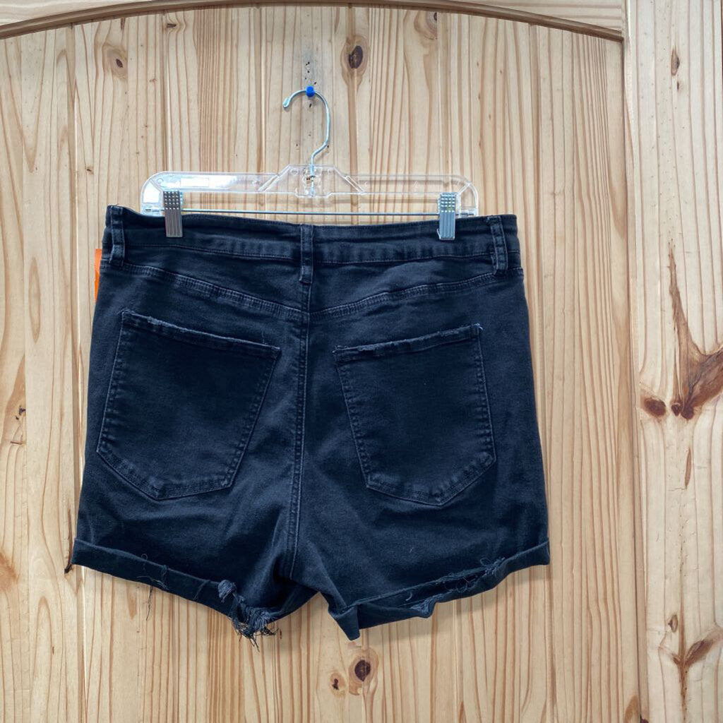 WOMENS RUE+ BLK DENIM DIST. JEANS 16