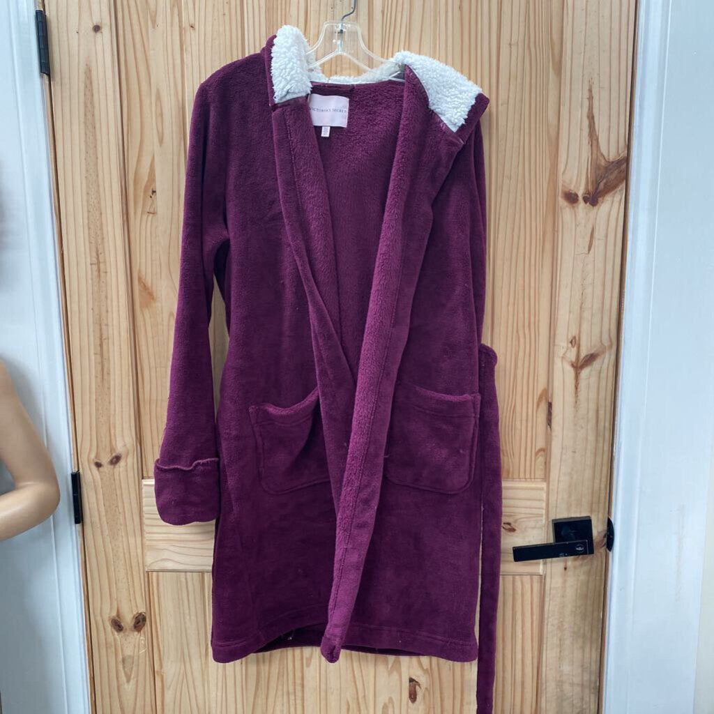 WOMENS VICTORIA'S SECRET PLUM ROBE S