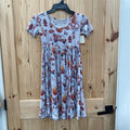GIRLS POSH PEANUT LT GREY DRESS FIRE RESCUE THEME 12