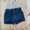 WOMENS ABERCROMBIE & FITCH BLK DENIM JEAN SHORTS 10
