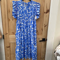 WOMENS JODIFL LINEN/WHITE DRESS M NWT