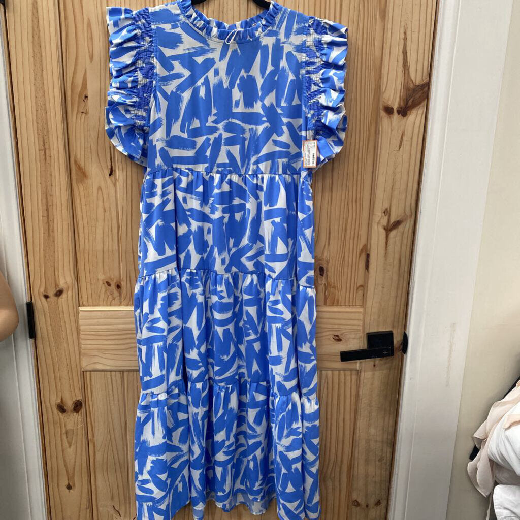 WOMENS JODIFL LINEN/WHITE DRESS M NWT