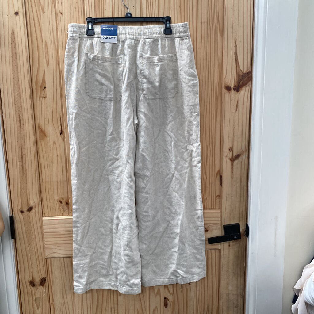 WOMENS OLD NAVY LT TAN PANTS L NWT