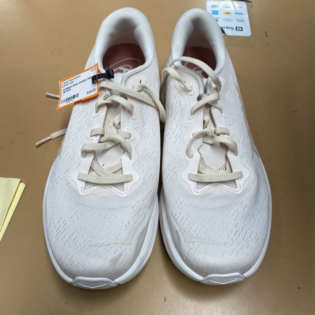 WOMENS HOKA SHOES CREAM 11B