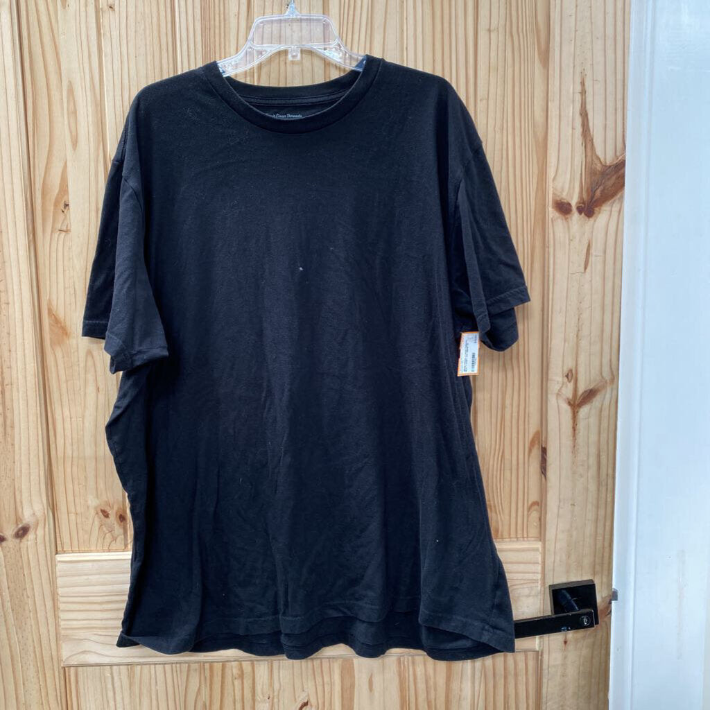 MENS FRESH CLEAN THREAD BLK T-SHIRT 3XL