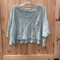 WOMENS ALTAR'D STATE CROP TOP GREEN S