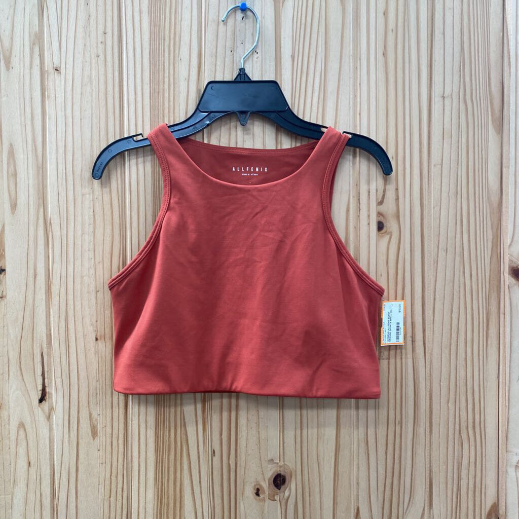 WOMENS ALLFENIX BURNT ORANGE SPORTS BRA L