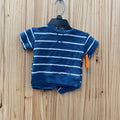 BOYS LITTLE PLANET 2PC SET BLUE/WHITE 3M