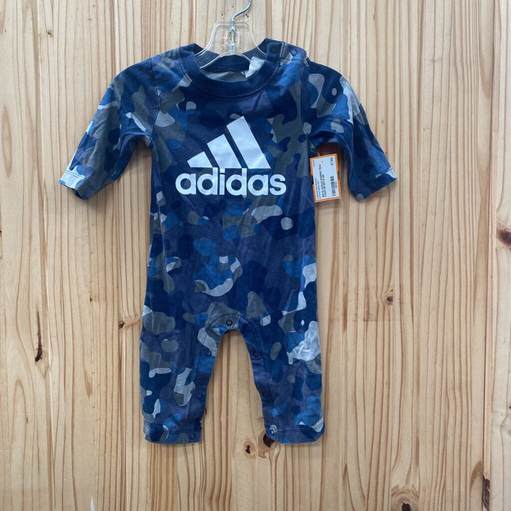 BOYS ADIDAS ROMPER TEAL CAMO 6M