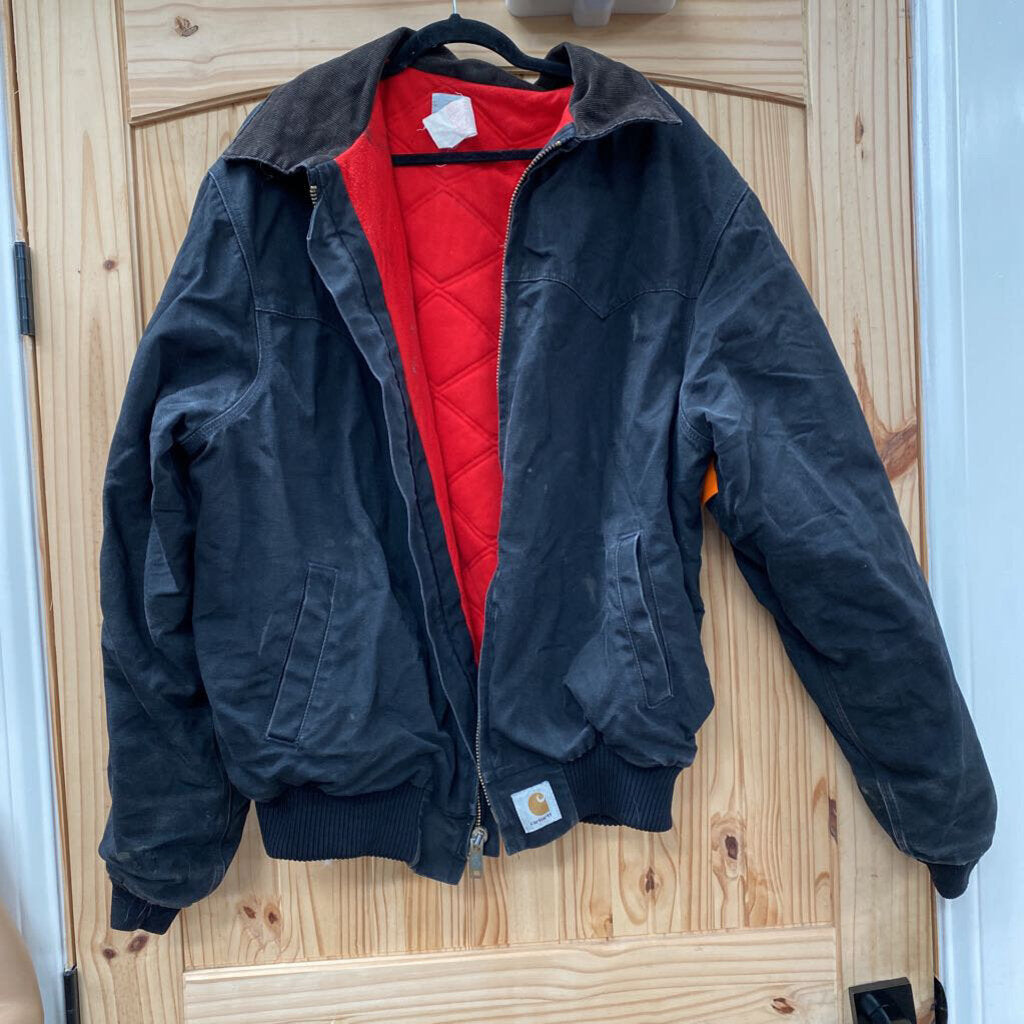 MENS CARHARTT BLK JACKET XXL TALL