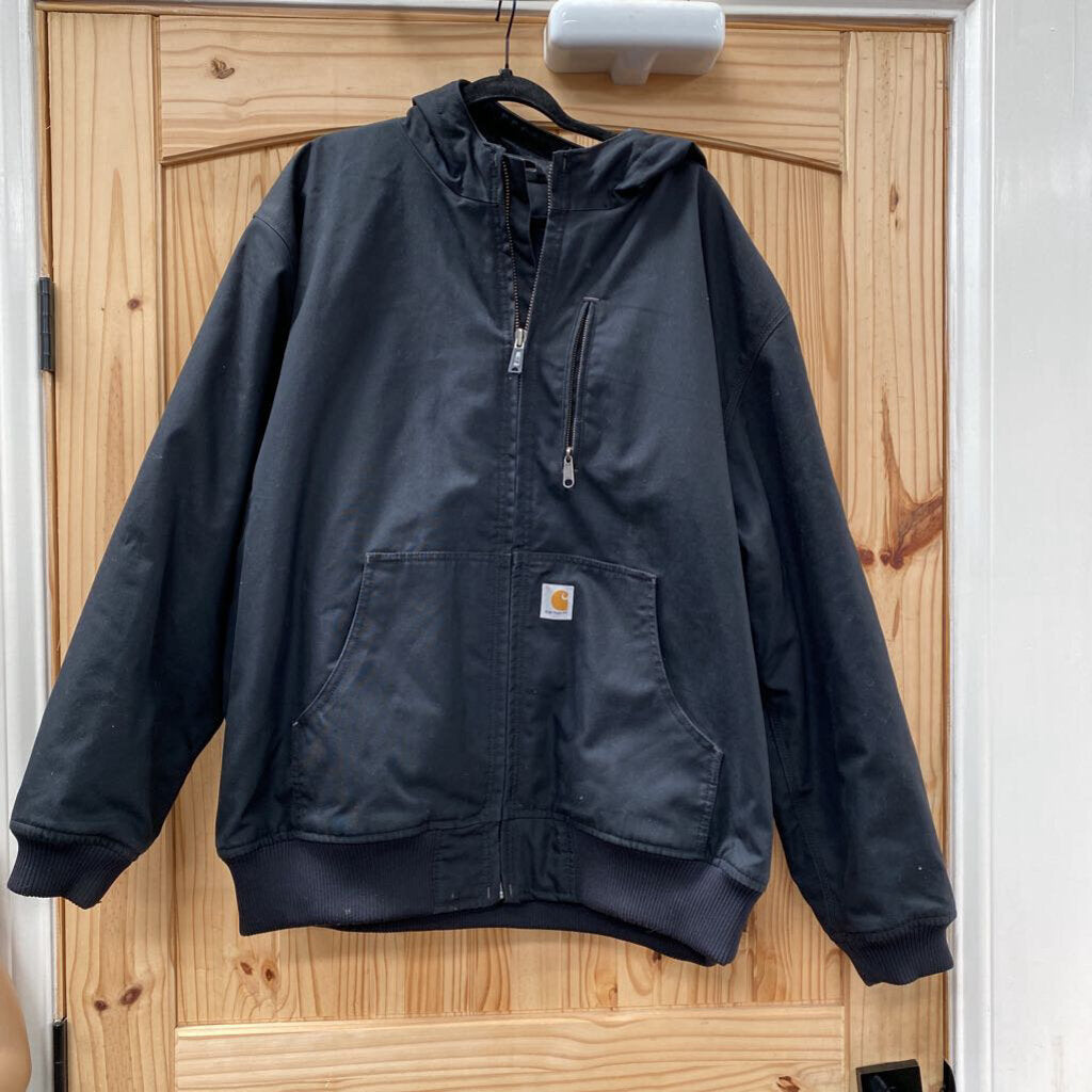 MENS CARHARTT BLK JAKCET 2XL