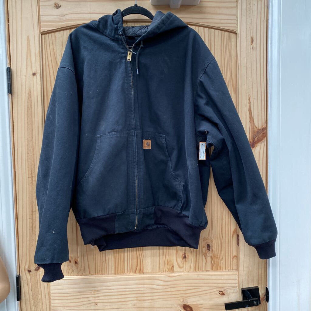 MENS CARHARTT BLK JACKET 2XL
