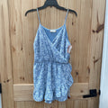 WOMENS ALTAR'D STATE SL TEAL FLORAL ROMPER L NWT