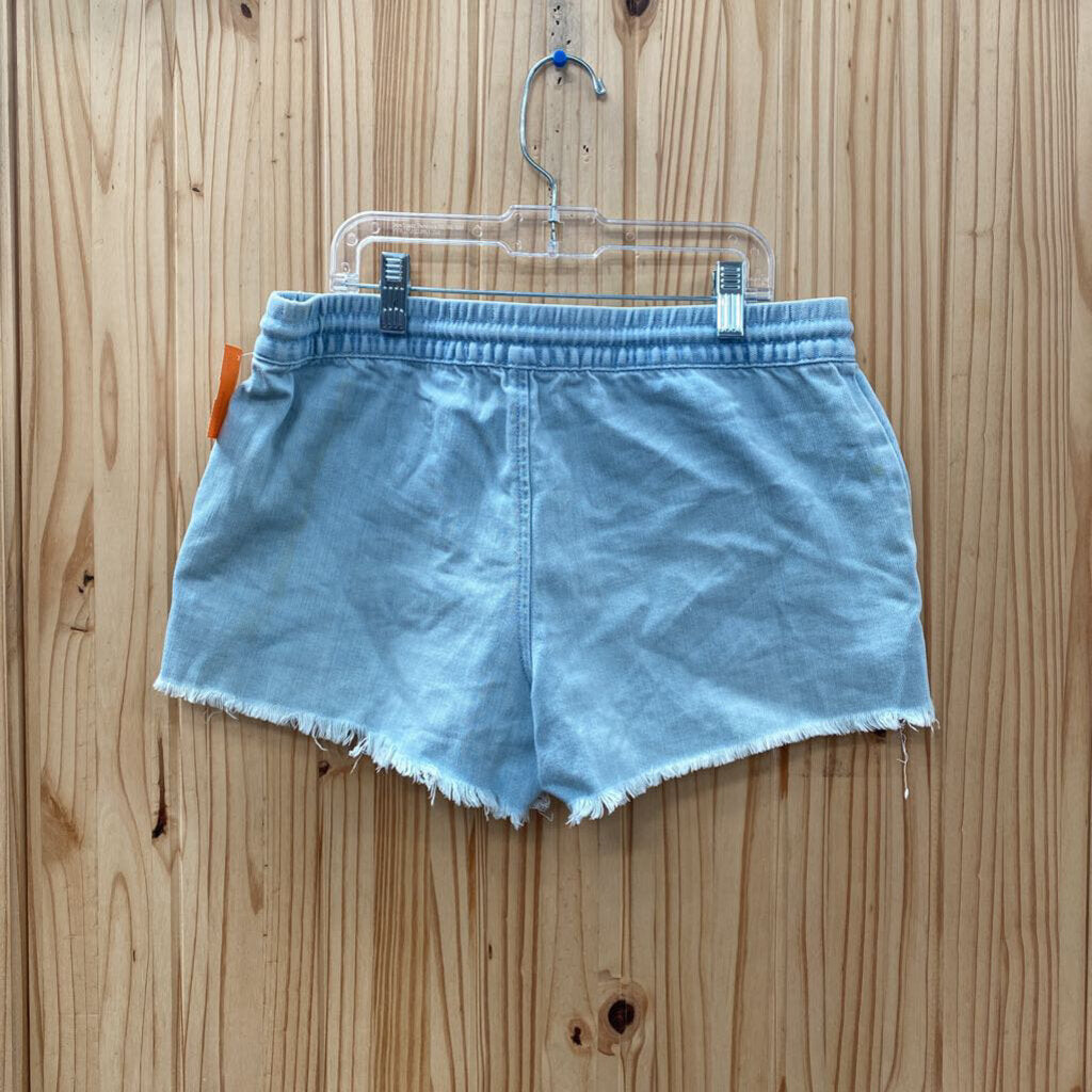 WOMENS AERIE LT DENIM SHORTS S