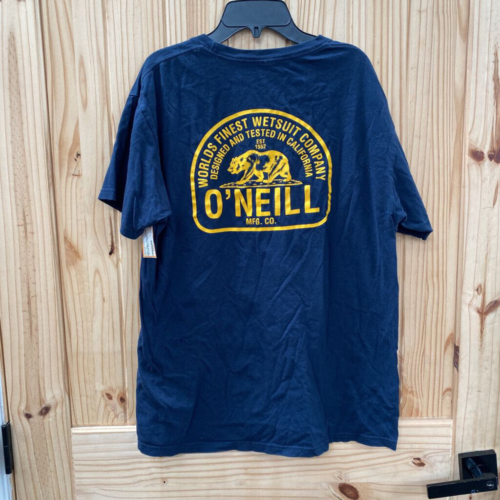 MENS O'NEILL TEAL/GOLDEN YELLOW SHIRT L