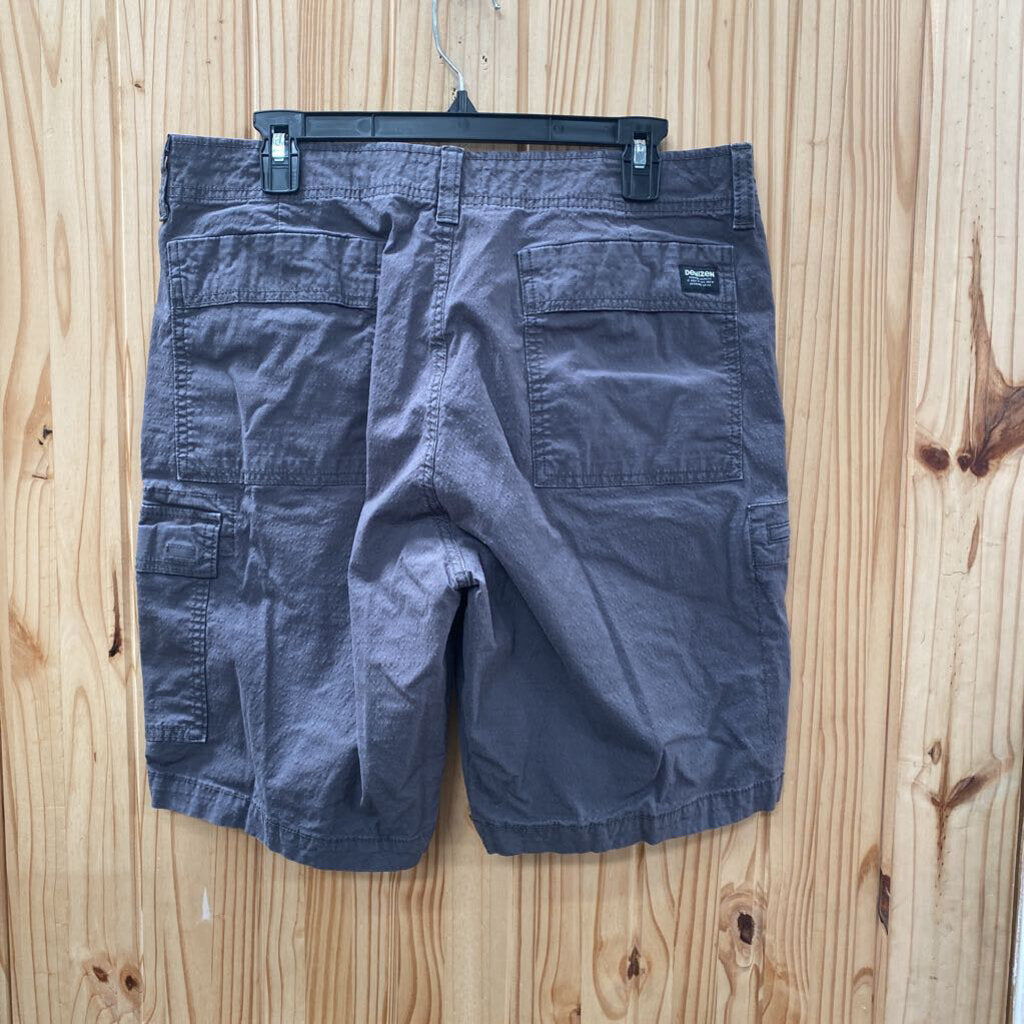MENS DENIZEN CHARCOAL SHORTS 34