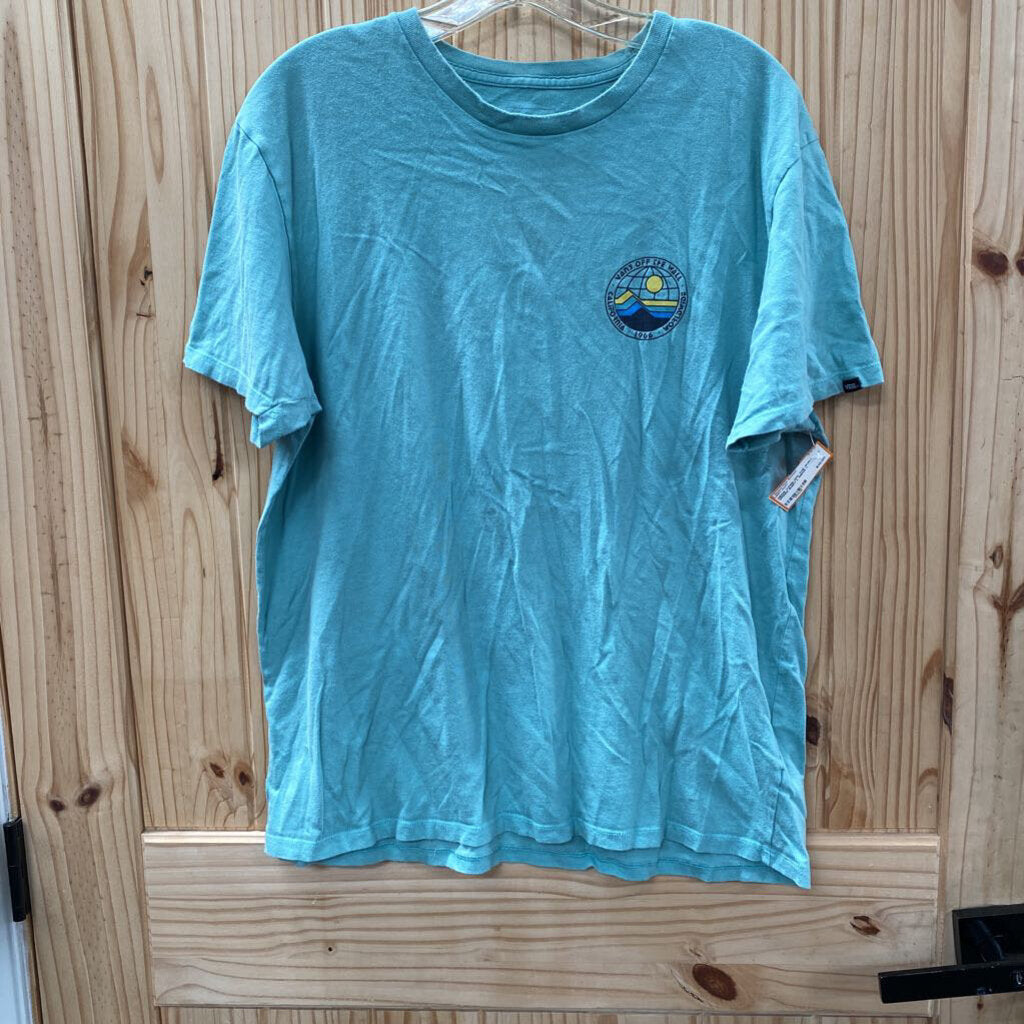 MENS VANS OFF THE WALL GREEN SHIRT L