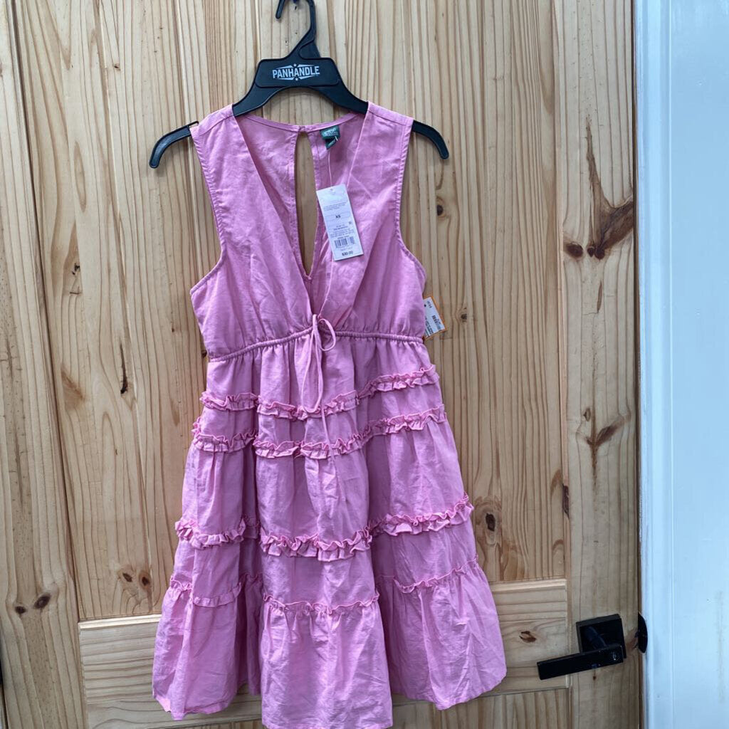 WOMENS WILD FABLE PINK SL DRESS XS NWT