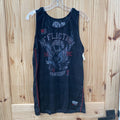MENS AFFLICTION SL TANK BLK/RED XL