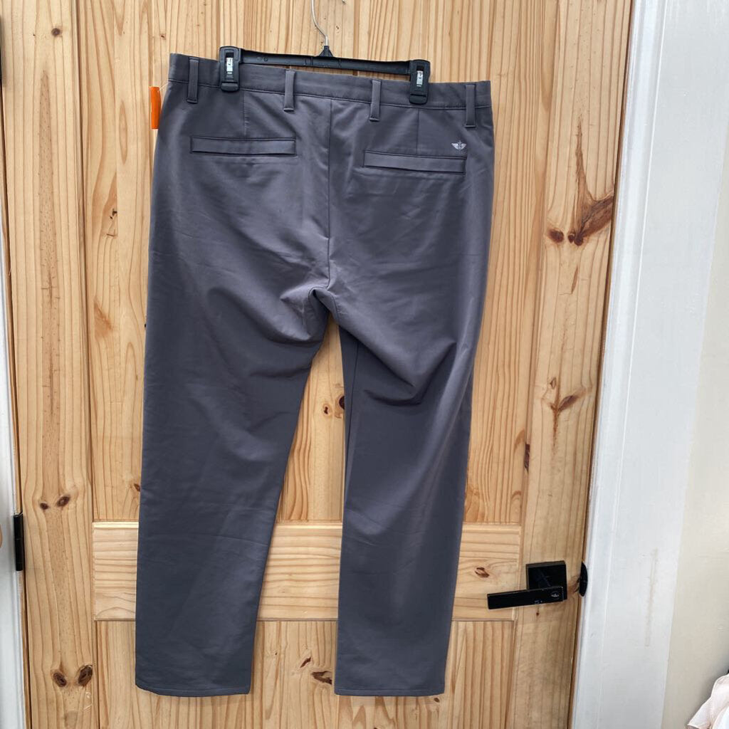 MENS DOCKERS DK GREY SLACKS 36X29