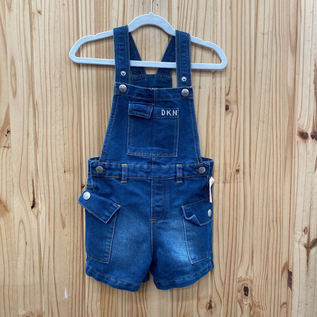 GIRLS DKNY DK DENIM OVERALLS 4