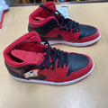 MENS JORDAN HIGH TOP RED/BLK 10