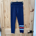 WOMENS AERIE NAVY BLUE/RED LEGGINGS M