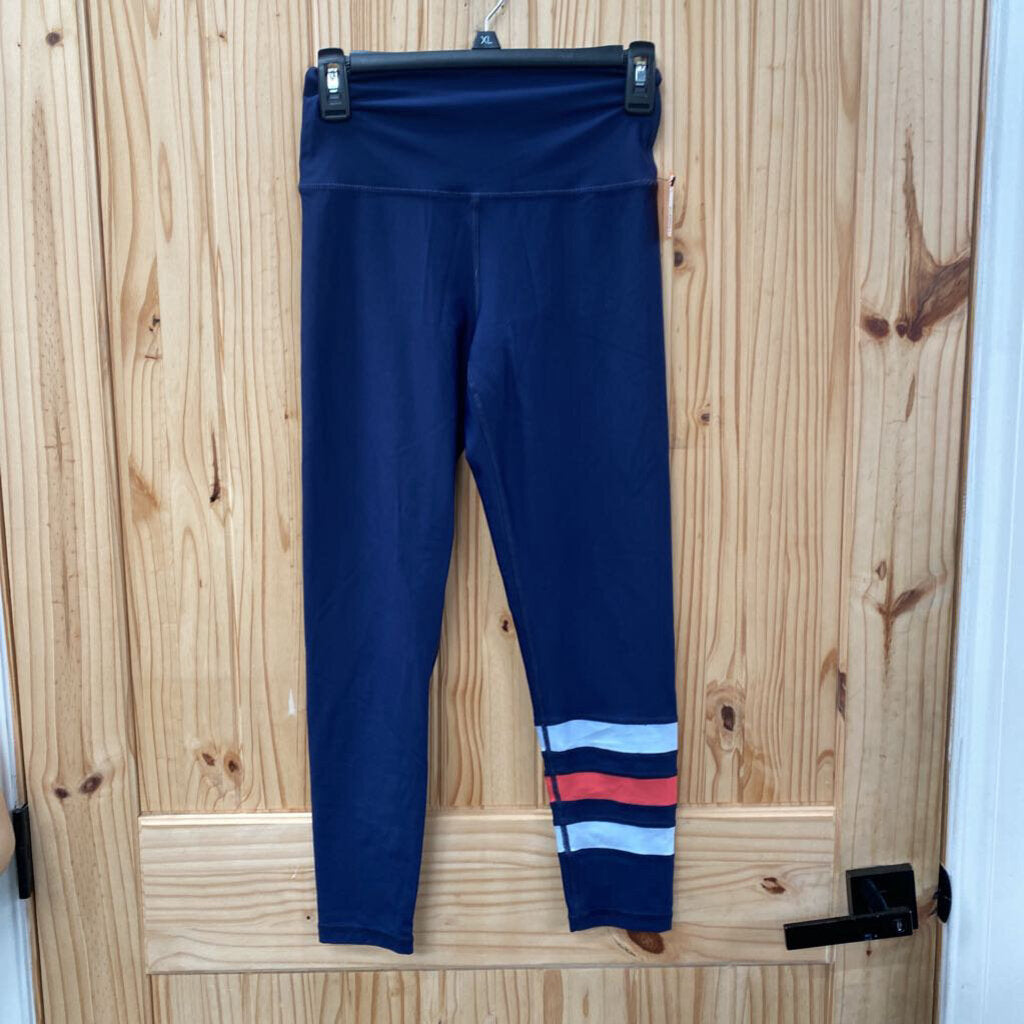 WOMENS AERIE NAVY BLUE/RED LEGGINGS M