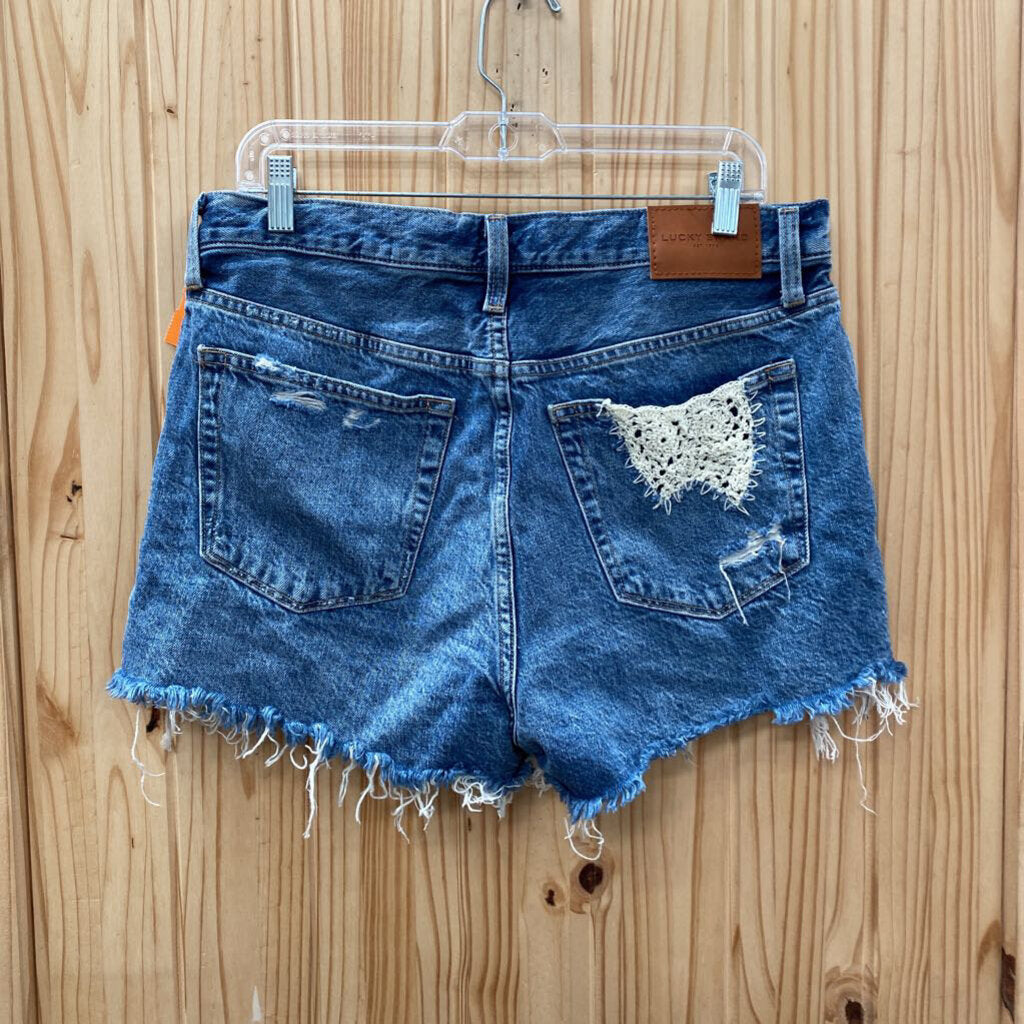 WOMENS LUCKY BRAND DENIM JEAN SHORTS 12