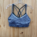 WOMENS ZYIA GREY/WHITE SPORTS BRA S
