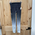 WOMENS MONO B CHARCOAL/WHITE OMBRE LEGGINGS S