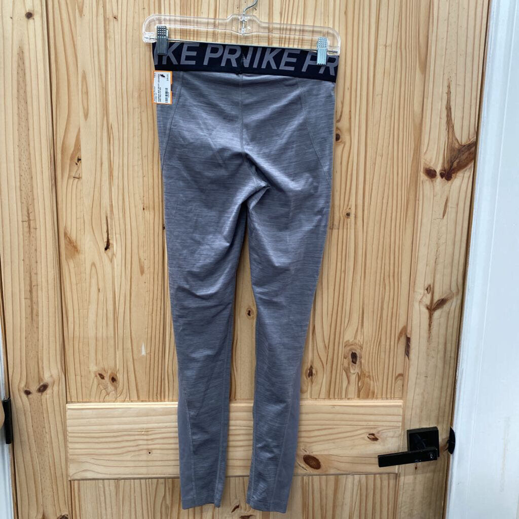 WOMENS NIKE DRI-FIT LEGGINGS GREY/BLK M